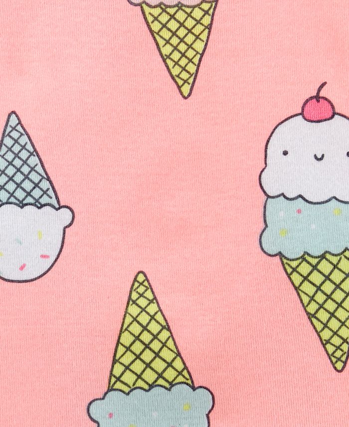 Carter's Toddler Girls 4Pc. Cotton Ice Cream Pajamas Set Macy's