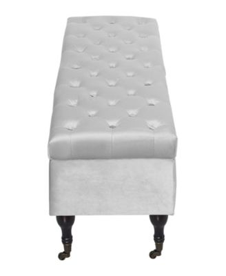 Elle D&eacute;cor Collette Tufted Storage Bench