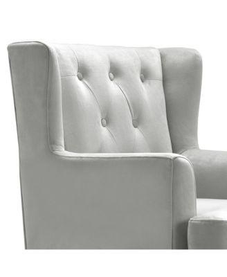 Elle D&eacute;cor Celeste Tufted Velvet Accent Chair