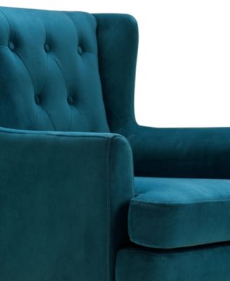 Elle D&eacute;cor Celeste Tufted Velvet Accent Chair