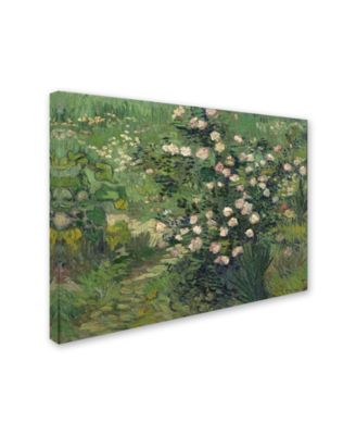 Trademark Global Van Gogh 'Roses' Canvas Art - 32" x 24" x 2"