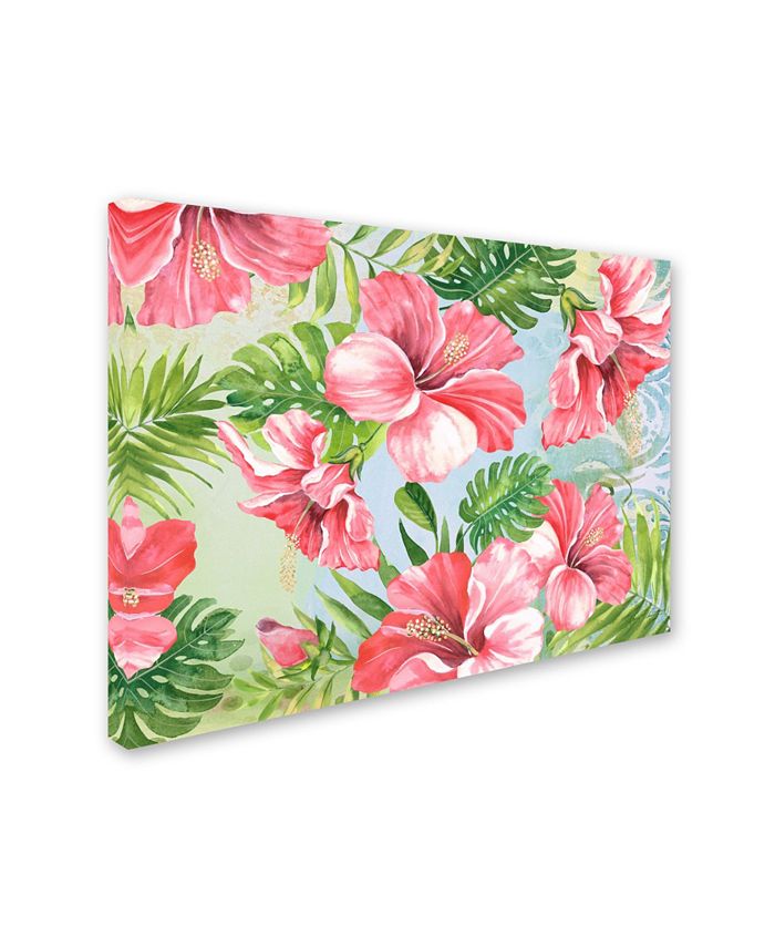 Trademark Global Jean Plout 'Hibiscus Paradise 2' Canvas Art - 24