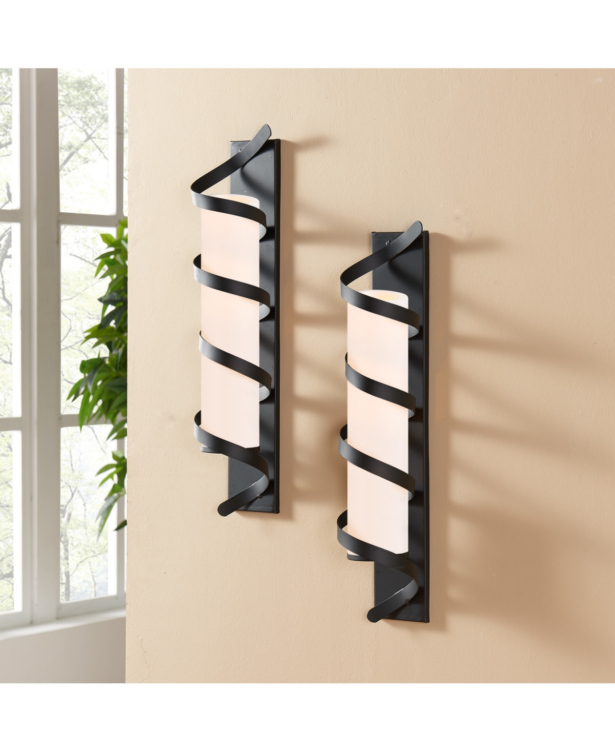 Danya B. Set of 2 Wrap Around Metal Candle Sconces