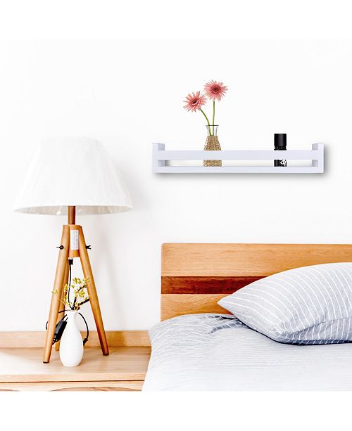 Danya B 18 Wall Mount Decorative Home Decor Organizer Rack Shelf