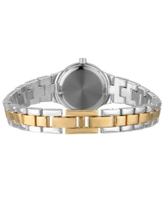 Gold Mini Link Crystal Bezel Bracelet Watch