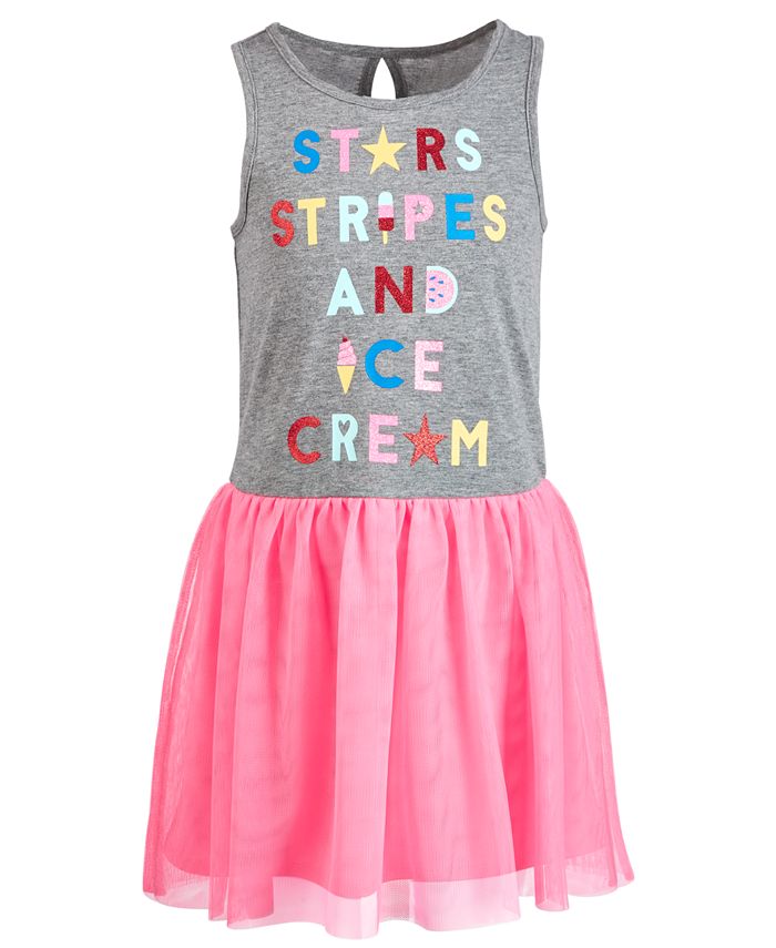 Epic Threads Little Girls Stars, Stripes & Ice Cream Dress, Created for ...