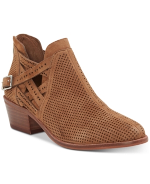Vince Camuto Pranika Booties Women's Shoes In Seed Brown