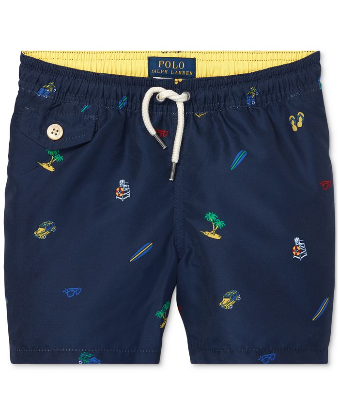 Polo Ralph Lauren Toddler Boys Printed Swim Trunks - Macy's