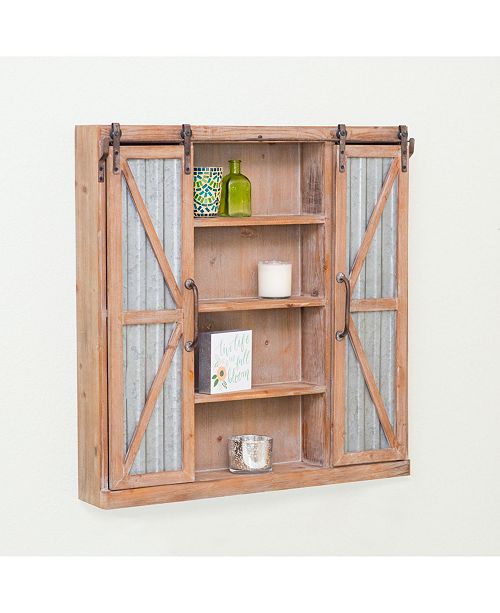 Firstime Co Westerly Barn Door Cabinet Reviews Furniture