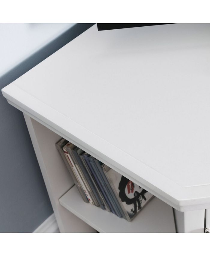 Leick Home Riley Holliday Cottage White 56" Corner TV Console with