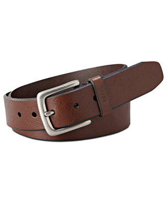 Fossil Joe Casual Leather Belt & Reviews - All Accessories - Men - Macy's