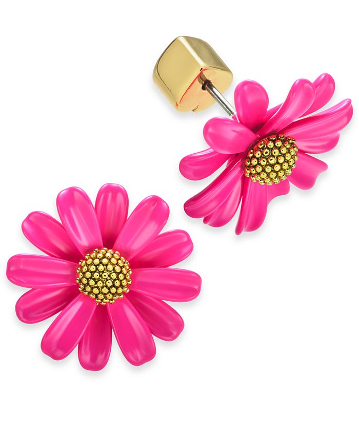 kate spade new york GoldTone Flower Stud Earrings Macy's