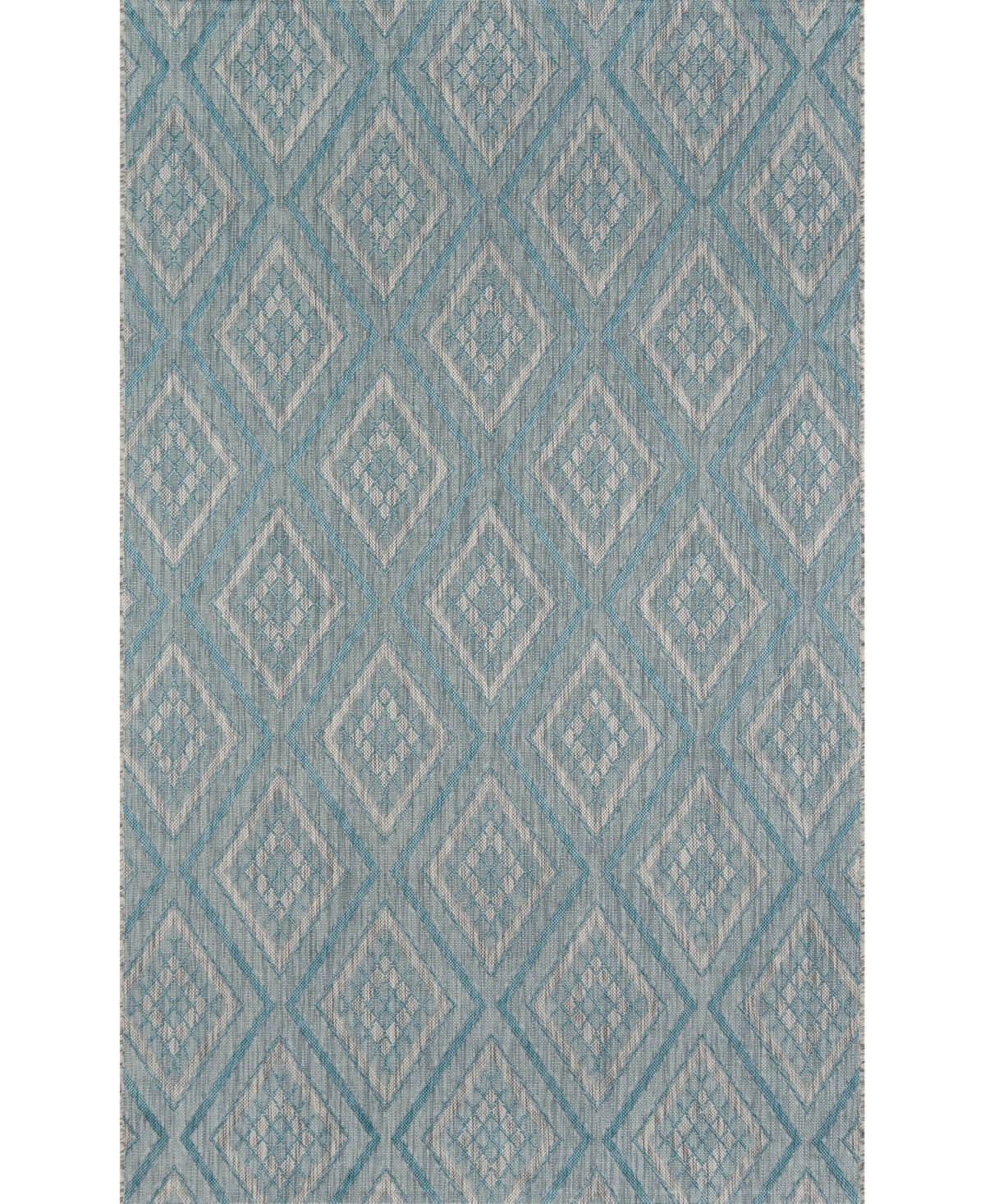 Madcap Cottage Lake Palace Rajastan Weekend 6'7" X 9'6" Indoor/outdoor Area Rug In Light Blue