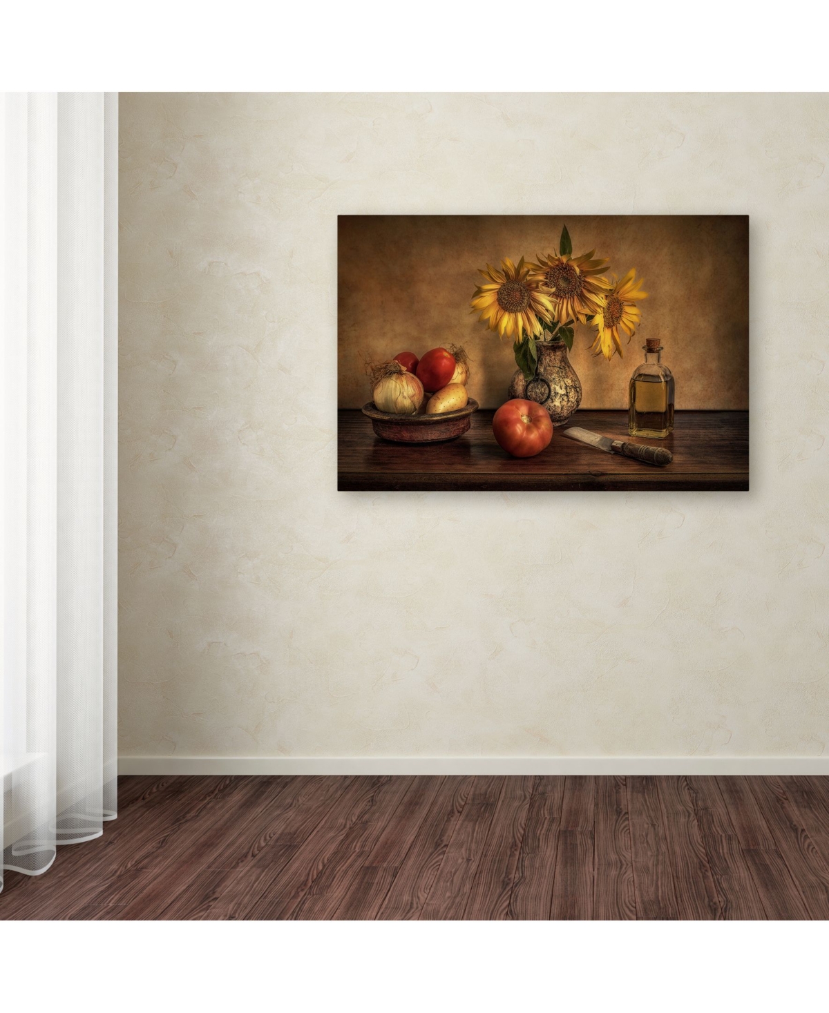 Juan Luis Seco 'Girasoles En La Cocina' Canvas Art - 2