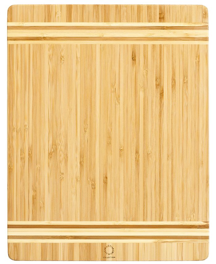 Martha Stewart Collection - Bamboo Cutting Board, 10" x 14" Two Tone
