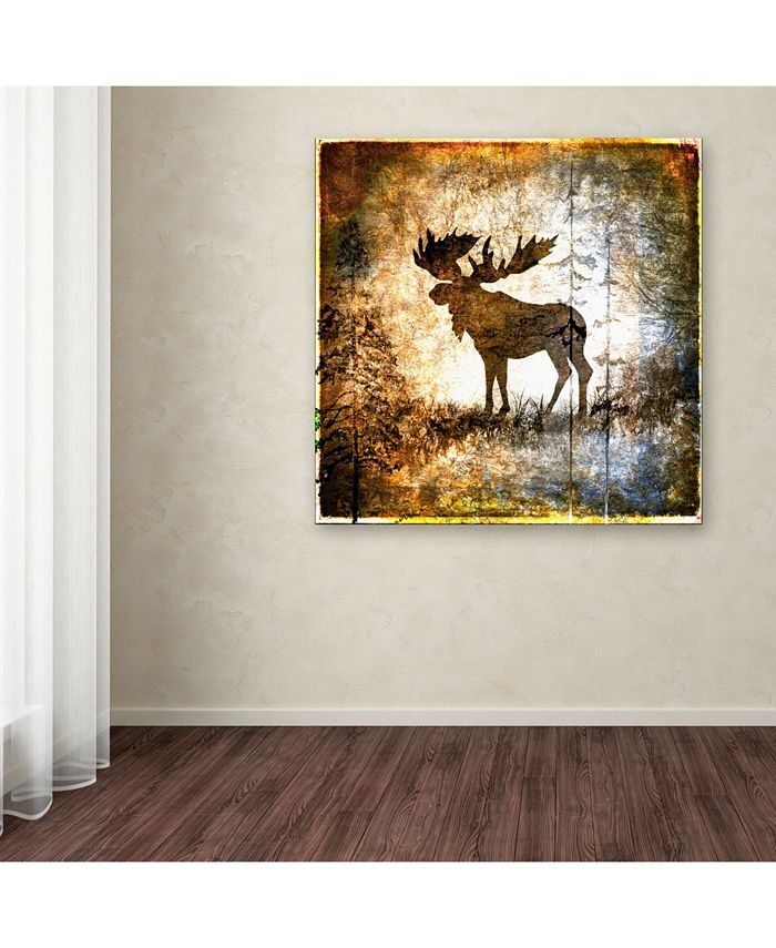 Trademark Global lightbox Journal 'High Country Moose' Canvas Art - 24 ...