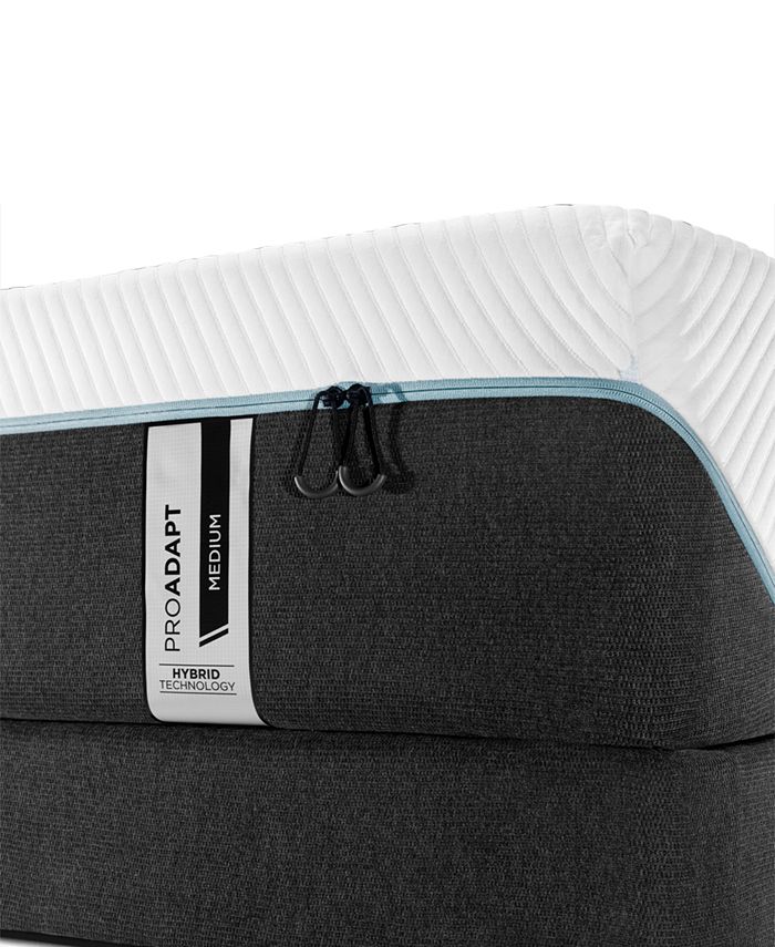 TempurPedic TEMPURProAdapt 12" Medium Hybrid Mattress Set Queen Split Macy's