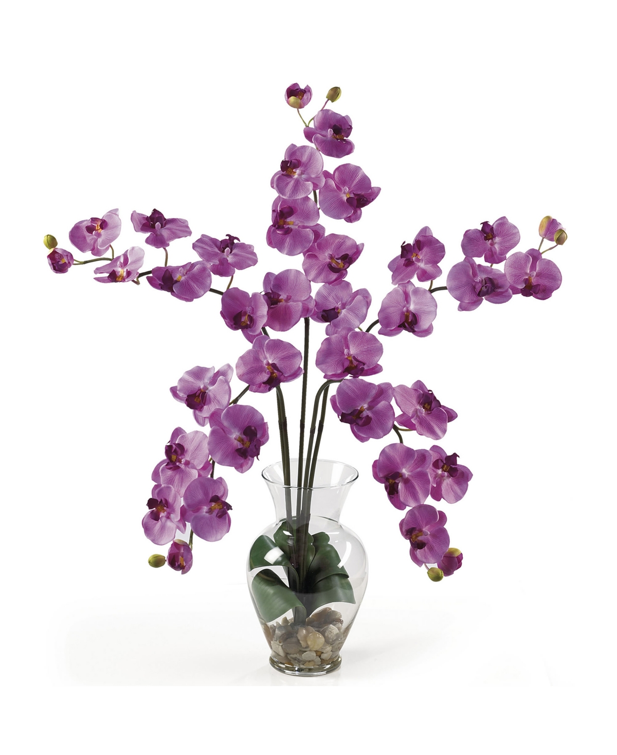 Nearly Natural Phalaenopsis Liquid Illusion Silk Flower Arrangement