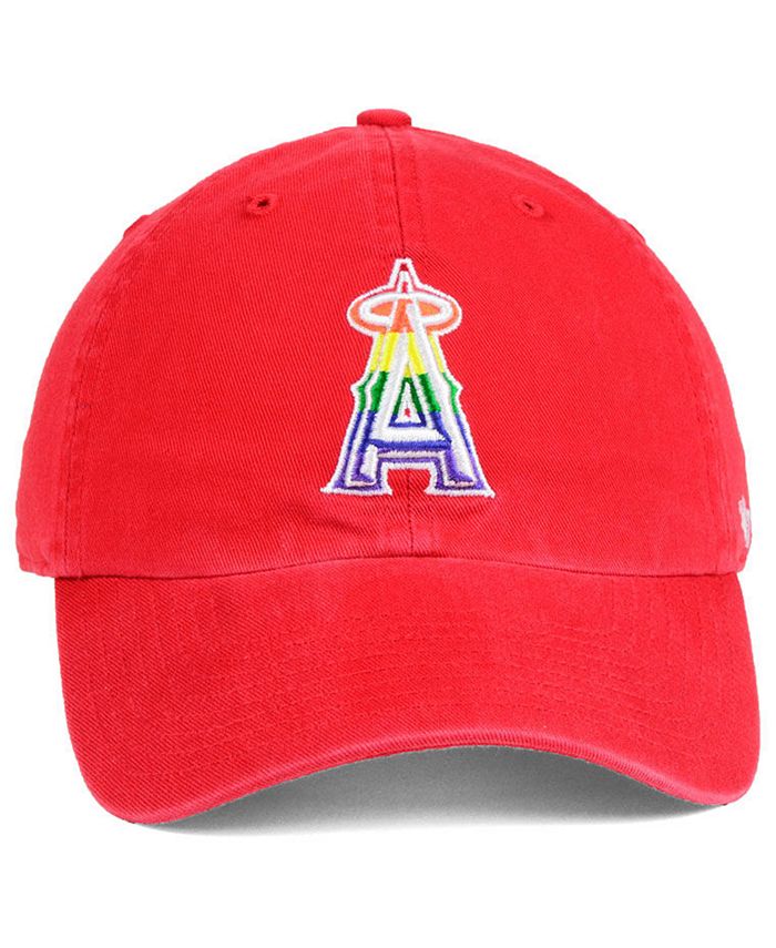 '47 Brand Los Angeles Angels Pride CLEAN UP Strapback Cap - Macy's