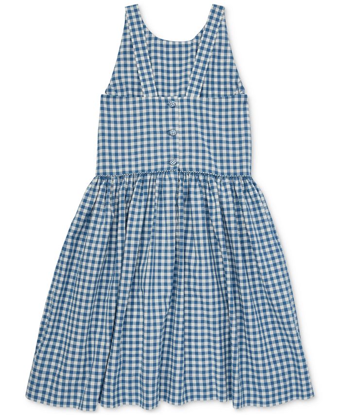 Polo Ralph Lauren Big Girls Gingham Cotton Dress - Macy's