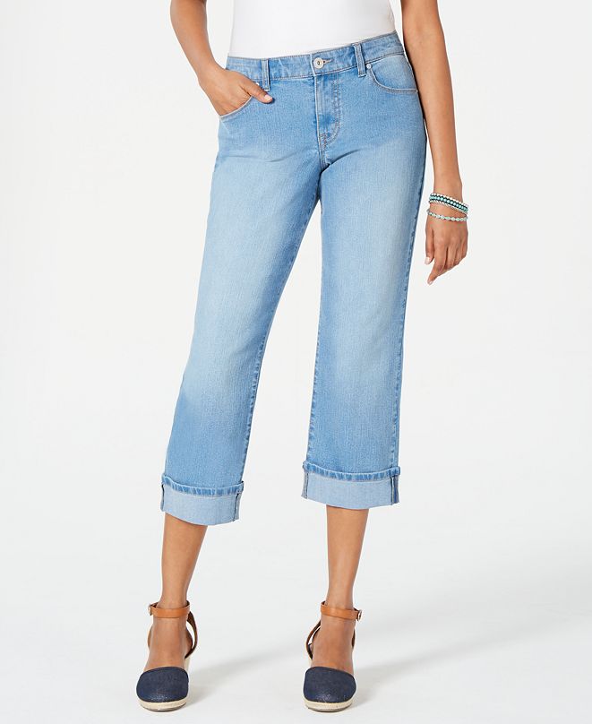 Style & Co CurvyFit Capri Jeans, Created for Macy's & Reviews Jeans Women Macy's