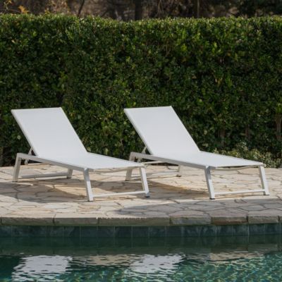 Belle Outdoor Chaise Lounge (Set of 2)