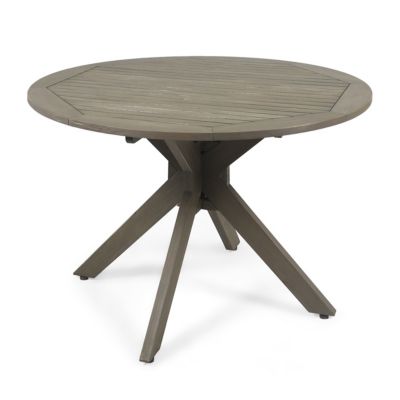 Noble House - Stamford Outdoor Dining Table (X - Base), Quick Ship