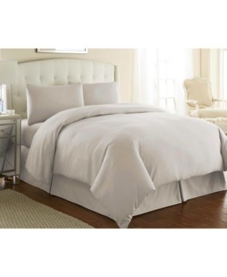 Ultra-Soft Solid Color 3-Pc. Duvet Cover Set, Full/Queen
