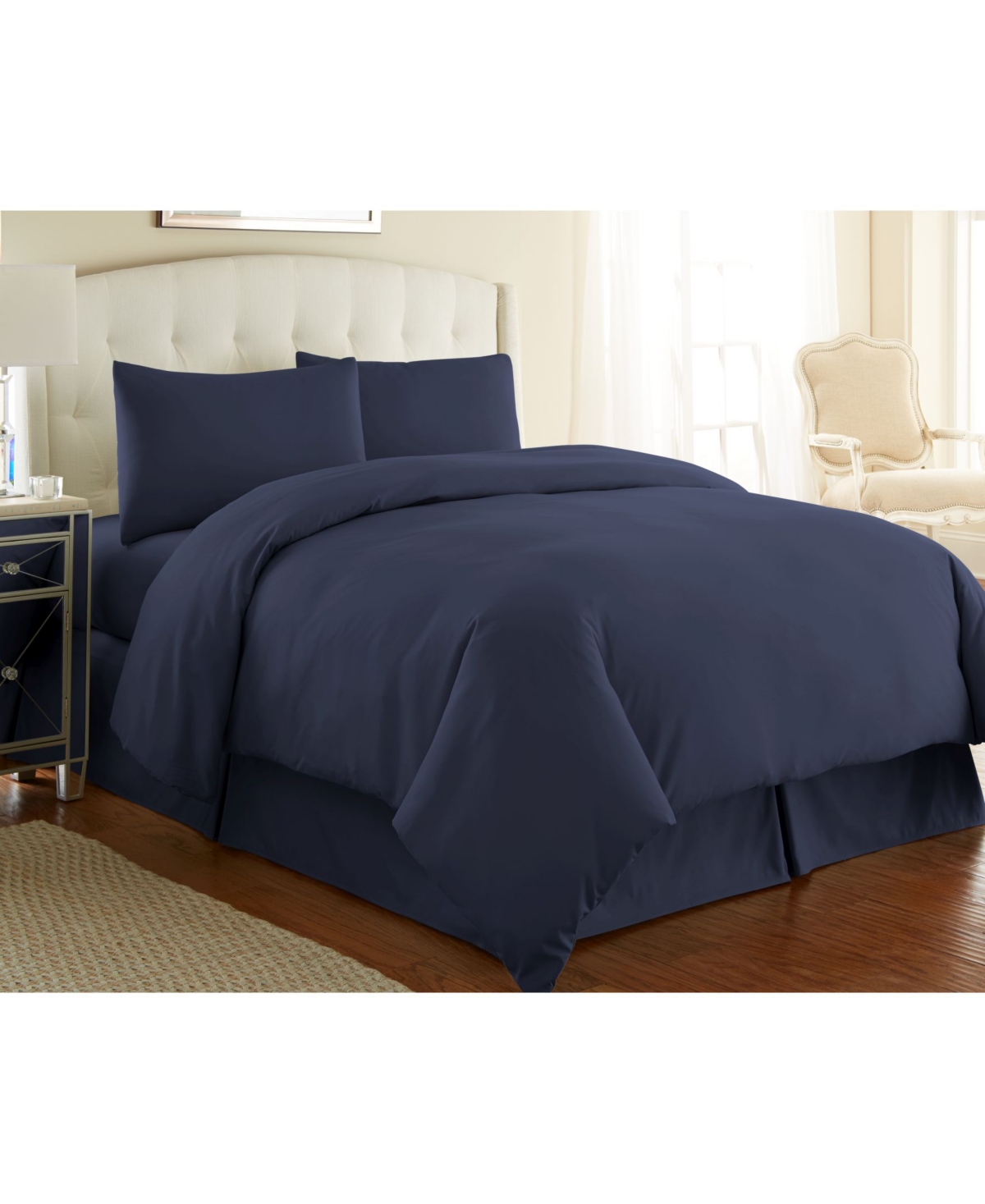Southshore Fine Linens Ultra-Soft Solid Color 3-Piece Duvet Cover Set