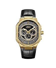 Men's Orion Diamond (1/8 ct.t.w.) 18k Gold Plated Stainless Steel Watch
