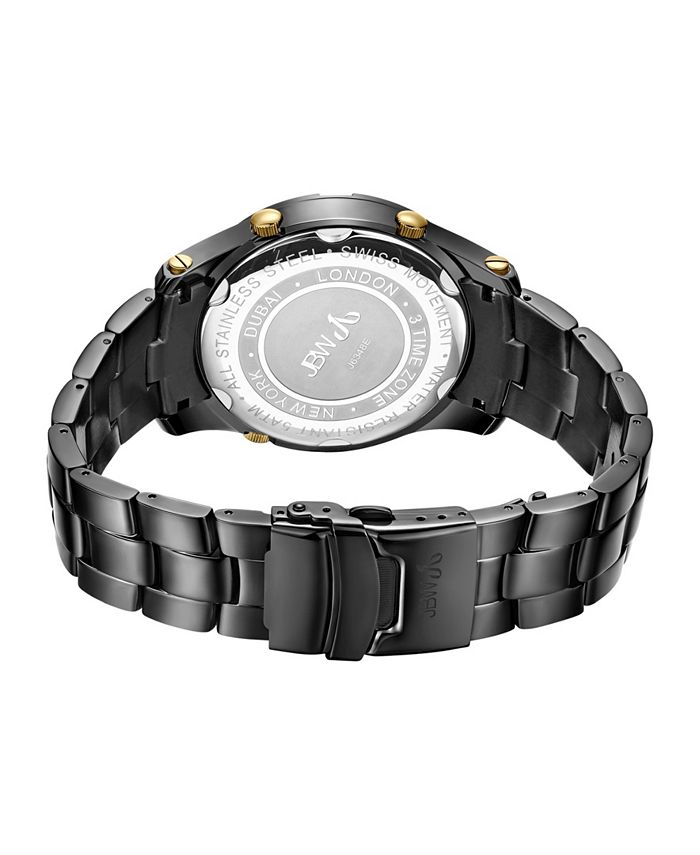 Jbw Men's Jet Setter III Diamond (1 ct.t.w.) Black IonPlated Stainless