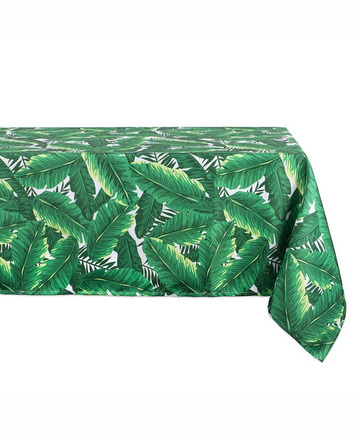Design Imports Banana Leaf Outdoor Table cloth 60