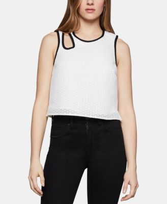 BCBGeneration Women's Mesh T-Shirt With Ruffle Sleeves - Floral Print, Stretchy, Casual Top - View #3