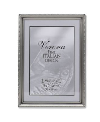 Lawrence Frames Antique Pewter Picture Frame - Bead Border Design - 5 ...