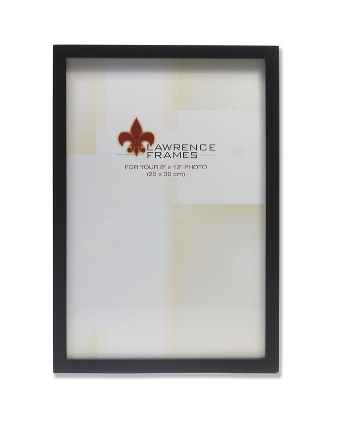 Lawrence Frames Black Wood Picture Frame Gallery Collection 8" x 12