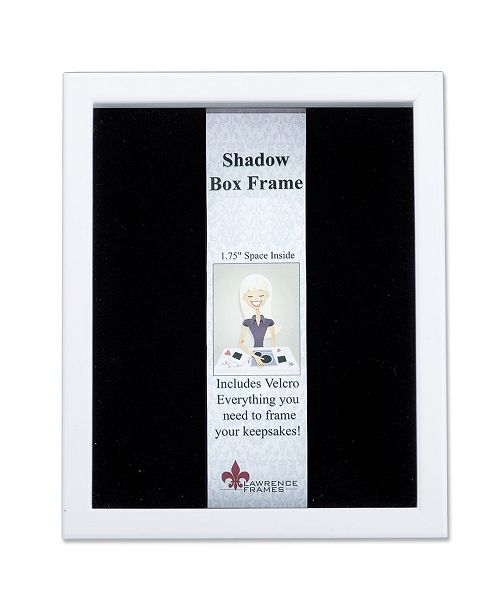 Lawrence Frames 790280 White Wood Shadow Box Picture Frame 8 X 10 Reviews Picture Frames Home Decor Macy S