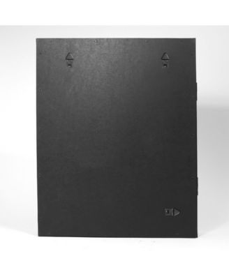 Lawrence Frames Black Front Hinged Shadow Box Frame - Burlap Display Board - 11" x 14"