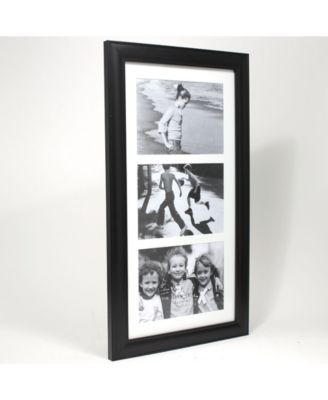 Black Collage Frame - Three Opening Gallery Frame - 5" x 7"
