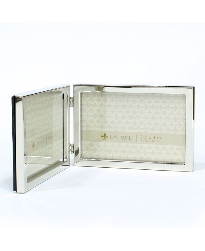 Lawrence Frames Cornice Metallica Argento 13x18 Cm (5x7") Doppia Foto, Vetro Incluso, Verticale/Orizzontale