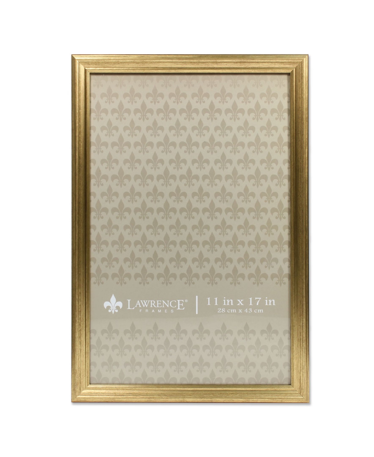 Lawrence Frames Sutter Burnished Gold Picture Frame - 11" x 17"