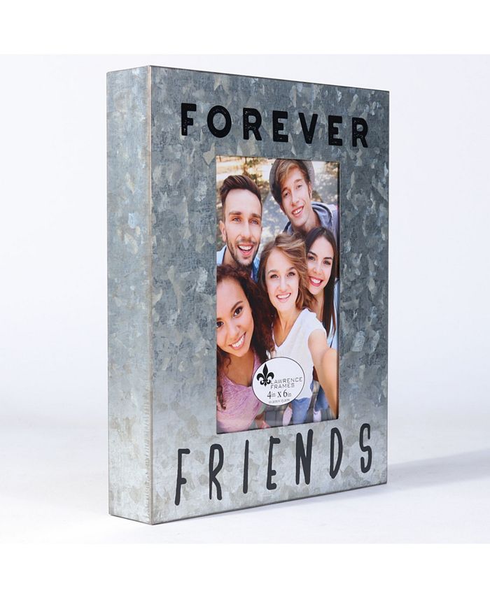 Lawrence Frames Cooper Galvanized Forever Friends 4" x 6" Macy's