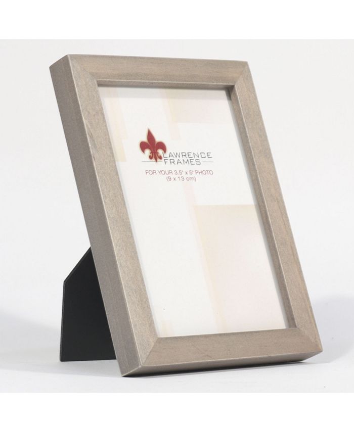 Lawrence Frames Gray Wood Picture Frame Gallery Collection 3.5" x 5
