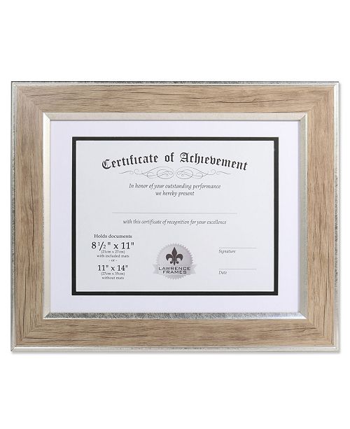 Lawrence Frames Dual Use Blonde 11 X 14 Certificate Picture