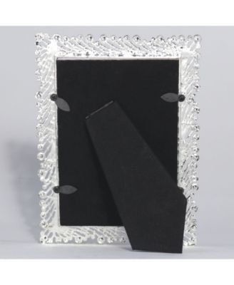 Jasmond Silver Metal Frame with Crystal Spray - 4" x 6"