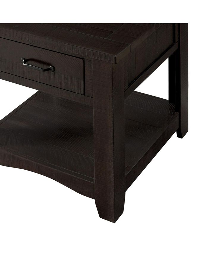 Martin Svensson Home Rustic Collection End Table, Espresso Macy's