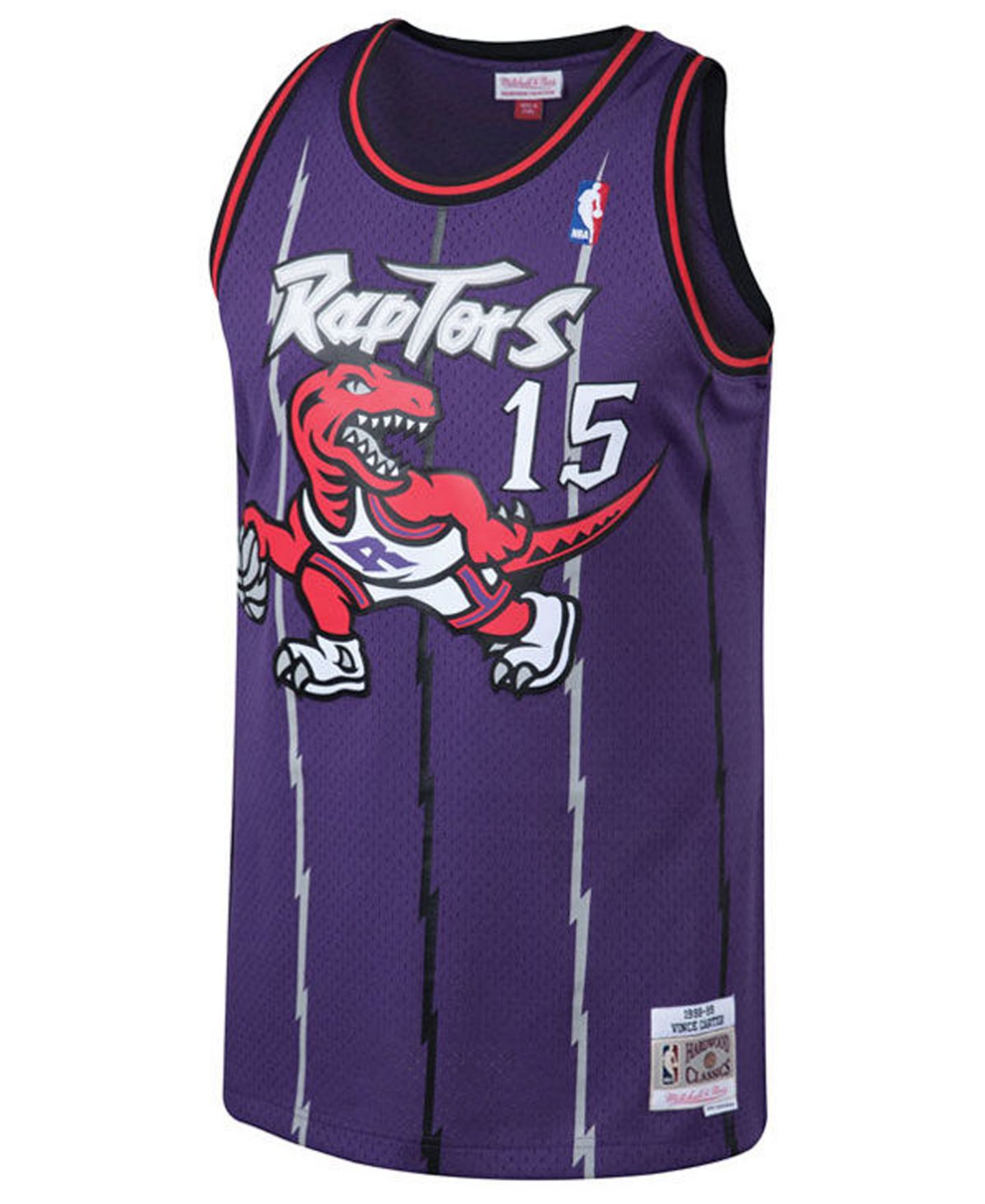 Детская джерси Mitchell & Ness Vince Carter Toronto Raptors Hardwood Classic Swingman — фото 3