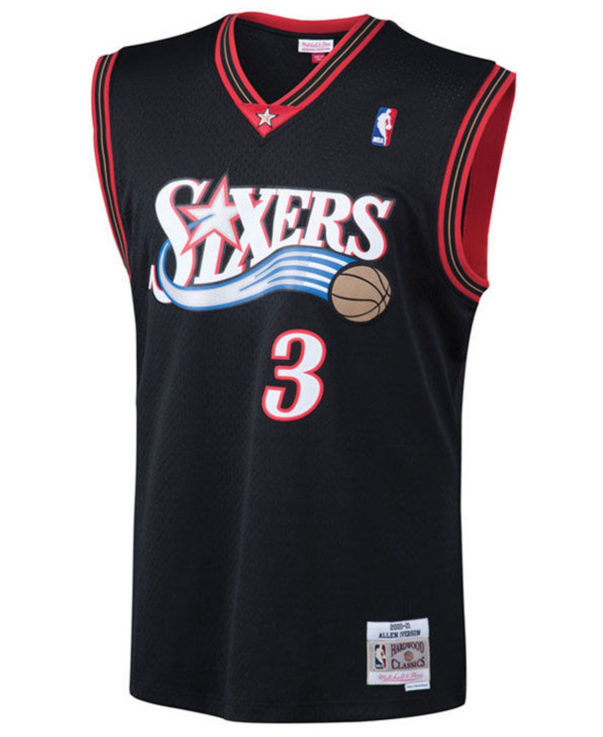 Mitchell & Ness Big Boys Allen Iverson Philadelphia 76ers Hardwood Classic Swingman Jersey -Red