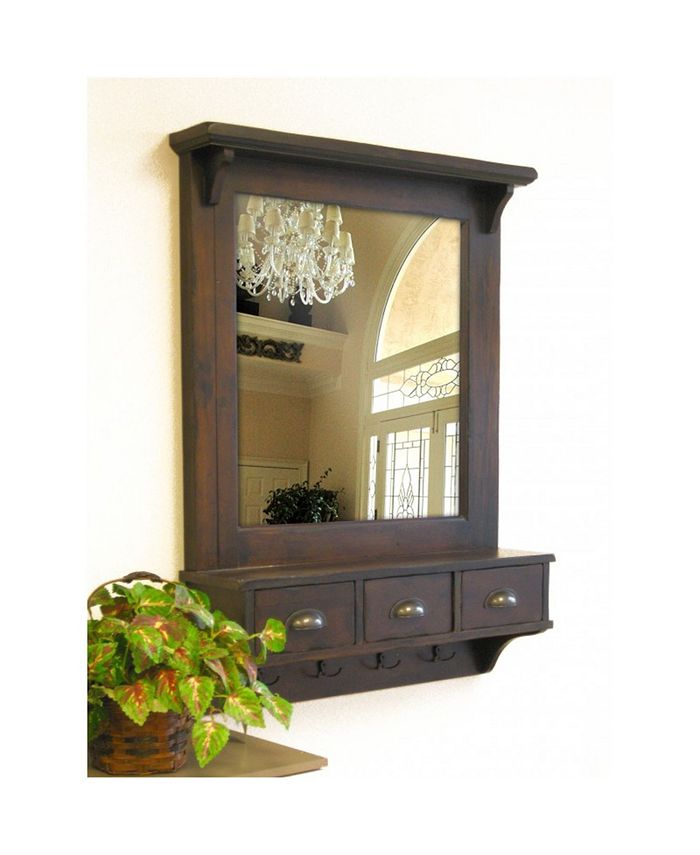 Proman Products Bombay Wall Mirror with Storage Macy's