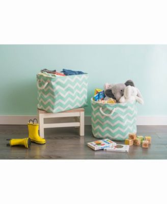 Design Import Storage Bin Chevron, Rectangle