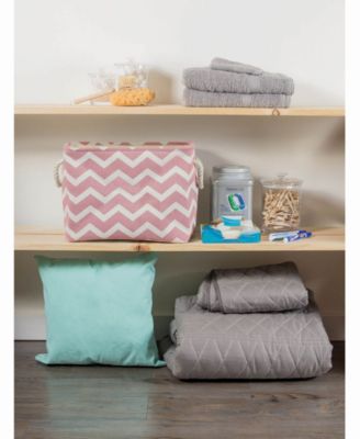 Design Import Storage Bin Chevron, Rectangle